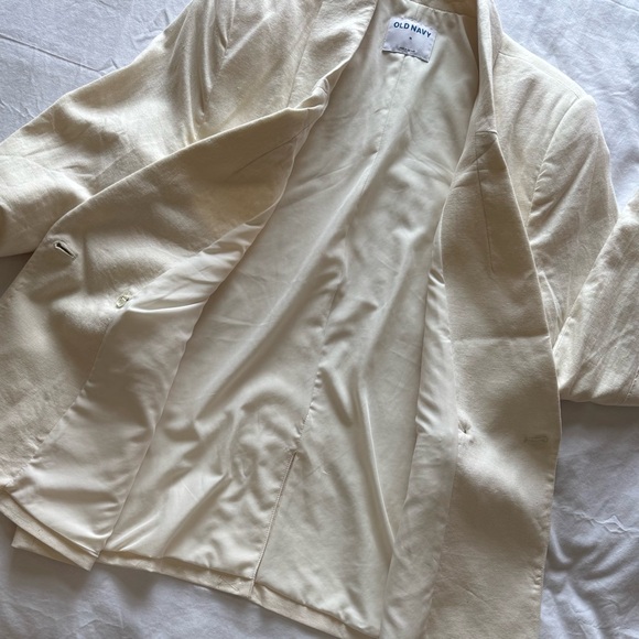 NWT - Old Navy Women’s Size MEDIUM Cream-Colored Blazer - Picture 7 of 12
